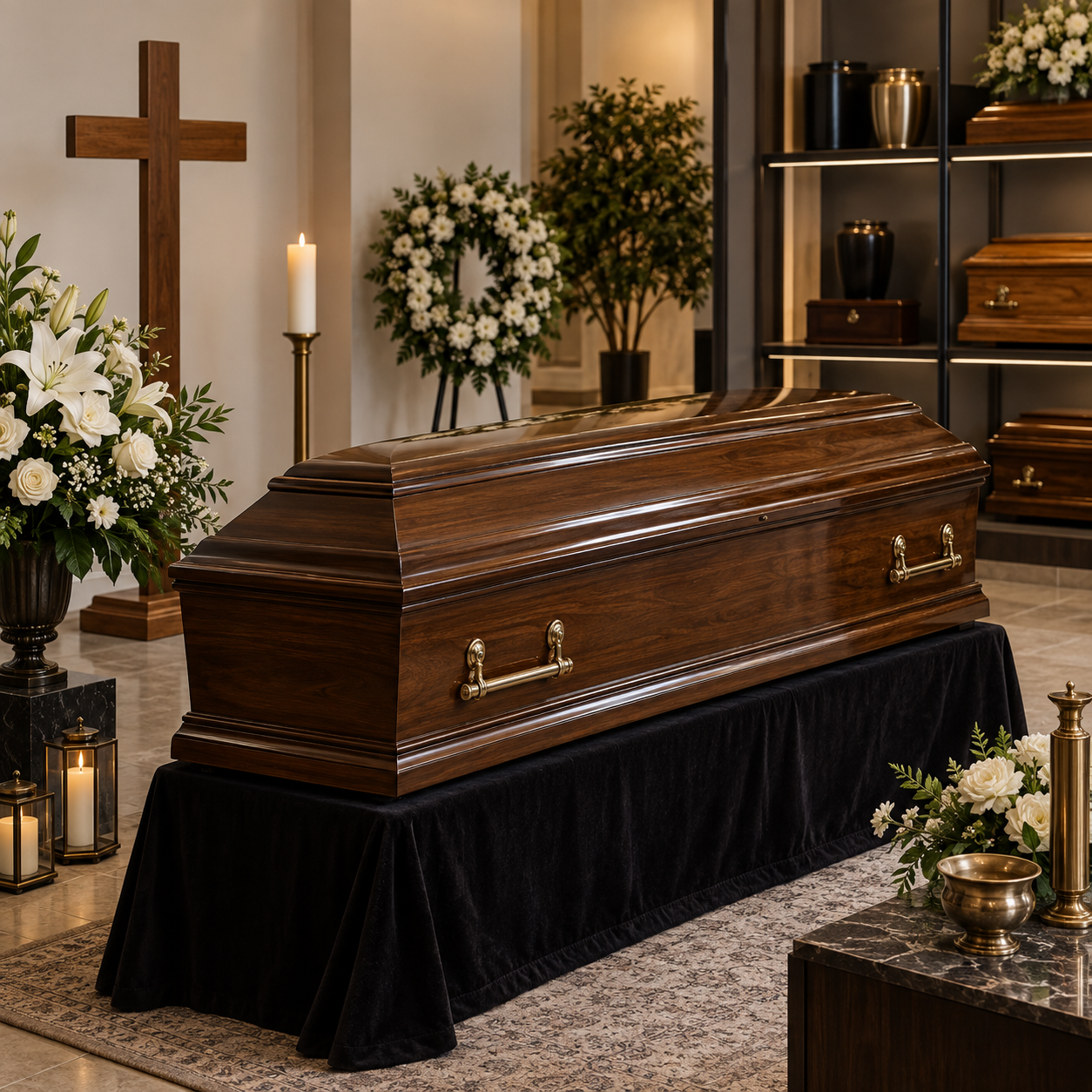 Sicrie, cruci și accesorii funerare
